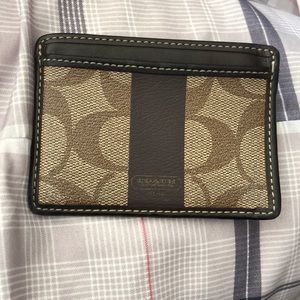 Used Coach card case wallet
